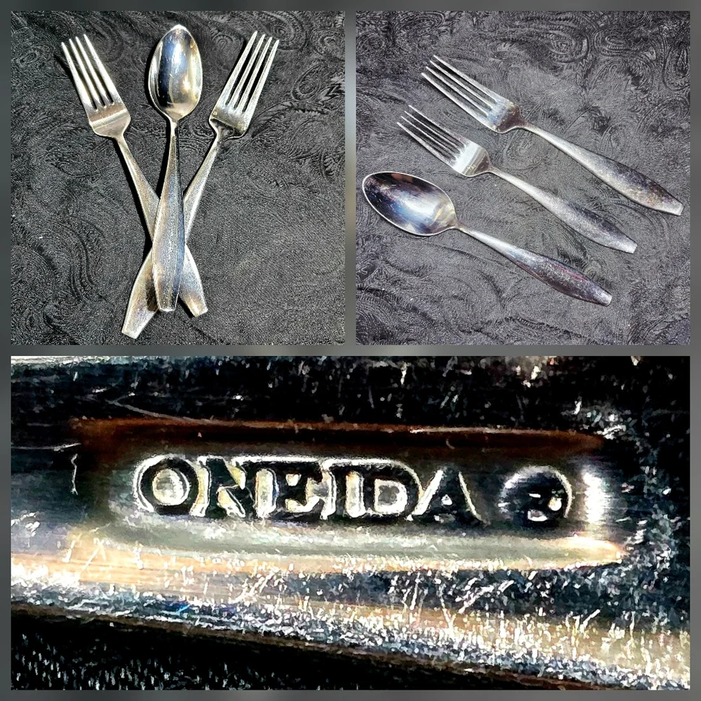 COMING SOON Oneida Stainless Flatware Set (3) Forks & Spoon Replacement